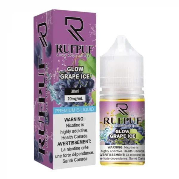 RufPuf Glow Grape Ice Nic Salt – 30ml (20mg, 35mg & 50mg)