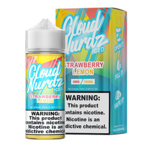 Cloud Nurdz Strawberry Lemon Ice 100ml – Nicotine Level (0mg, 3mg, 6mg)