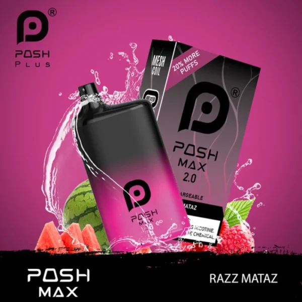 POSH MAX 2.0 – Razz Mataz 5200 Puffs